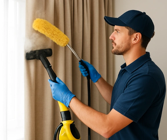 Trusted drapes cleaning technician Matty Curtain Cleaning moonee-vale-vic QLD